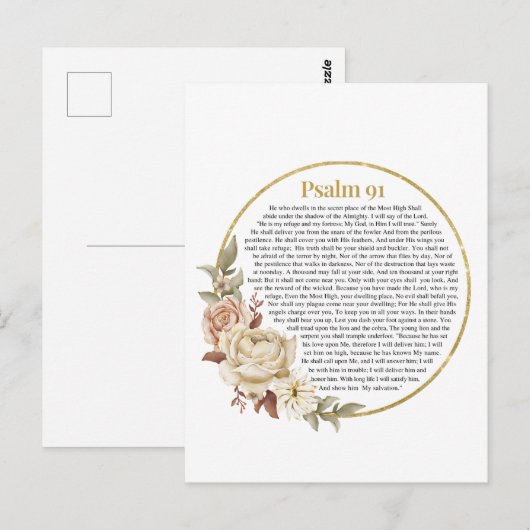 Psalm 91 NKJV Briefkaart (Voorkant / Achterkant)