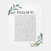 Psalm 91 NKJV Fleece Deken (Voorkant)