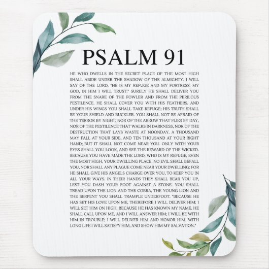 Psalm 91 NKJV Muismat (Voorkant)