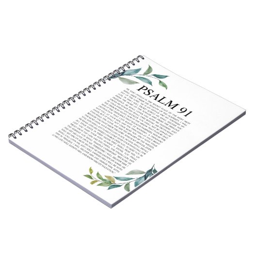 Psalm 91 NKJV Notitieboek (Linkerzijde)