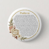 Psalm 91 NKJV Ronde Button 5,7 Cm (Voorkant)
