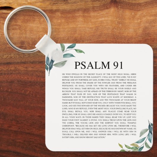 Psalm 91 NKJV Sleutelhanger (Voorkant)
