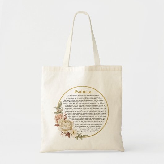 Psalm 91 NKJV Tote Bag (Voorkant)