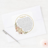 Psalm 91 NKJV Vierkante Sticker (Envelop)