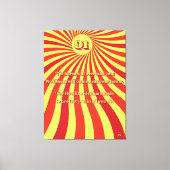 Psalm 91 No Harm Retro  Zomer Zonnebrand Canvas Afdruk (Voorkant)