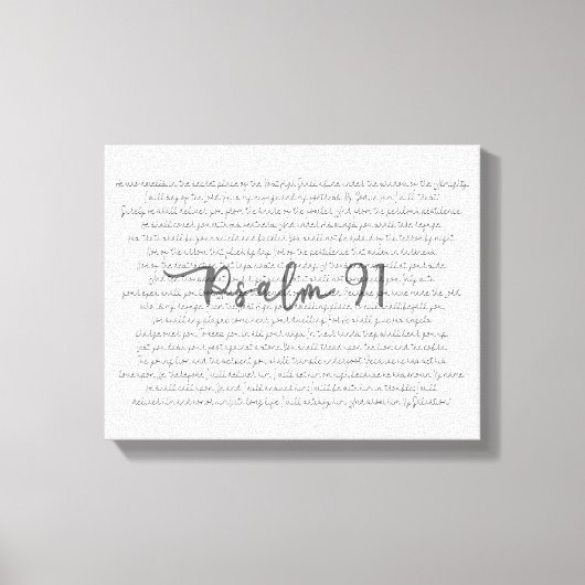 Psalm 91 Ontwerp van het Canvas van de Kunst van d (Voorkant)