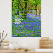 Psalm 91 over het bos van de rode hond, poster (Keuken)