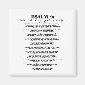Psalm 91 over je familie magneet (Voorkant)