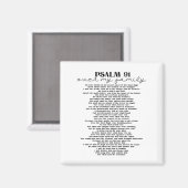 Psalm 91 Over Uw Gezin Magneet (Voorkant / Achterkant)