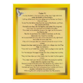 psalm 91 perfect poster (Voorkant)