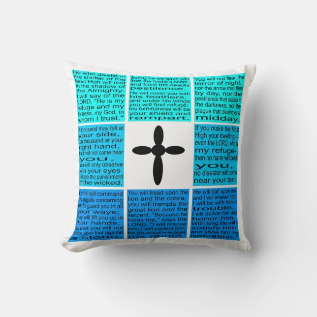Psalm 91 Pillow Kussen (Voorkant)