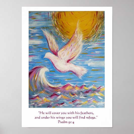 Psalm 91 Poster Christelijke kunst (Voorkant)
