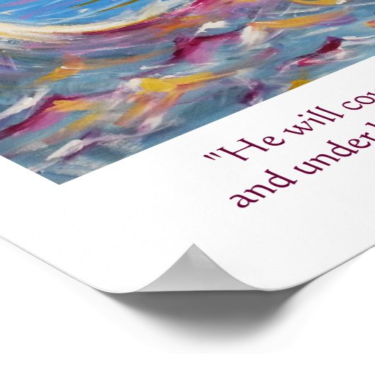 Psalm 91 Poster Christelijke kunst (Hoek)