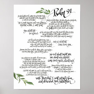 Psalm 91 poster HANDLEIDING Bescherming van de b