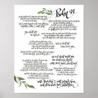 Psalm 91 poster HANDLEIDING | Bescherming van de b