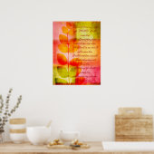 Psalm 91, poster met grunge herfst (Keuken)