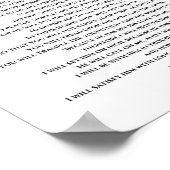 Psalm 91 Print, Waarde Poster Papier (mat) (Hoek)