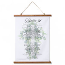Psalm 91 Religieus Kruis met Eucalyptus Christelij