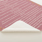 Psalm 91, Roze, Koning James Versie, Bijbelvers Sherpa Deken (3/4)