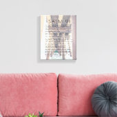 Psalm 91 Rustieke Strandpier Bijbelvers Canvas Pri Afdruk (Insitu (Woonkamer))