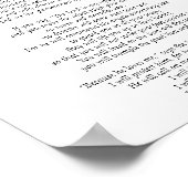 Psalm 91 Schrift De HEERE is mijn toevluchtsoord Poster (Hoek)