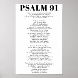 Psalm 91 Schrift De HEERE is mijn toevluchtsoord Poster