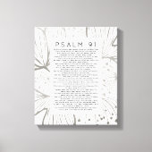 Psalm 91-scriptie Kunstleder Canvas Afdruk (Voorkant)