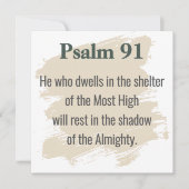 Psalm 91 Scripture Card – Print or Download Kaart (Voorkant)