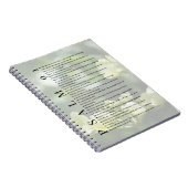 Psalm 91 Soft White Floral Christian Journal Notitieboek (Rechterzijde)