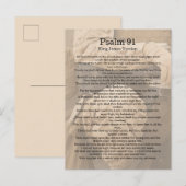 Psalm 91, soldaat. Gods bescherming Briefkaart (Voorkant / Achterkant)