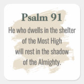 Psalm 91 Sticker – He Who Dwells (Voorkant)