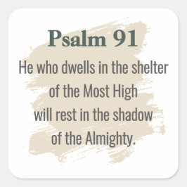 Psalm 91 Sticker – He Who Dwells