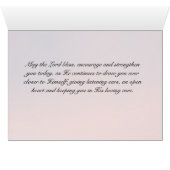 Psalm 91 Those who dwell in the Secret Place, card (Binenzijde Horizontaal (Onderkant))