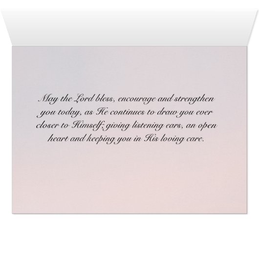 Psalm 91 Those who dwell in the Secret Place, card (Binenzijde Horizontaal (Onderkant))