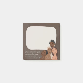 Psalm 91, TPT Zwart Vrouwen Grote Checklist Post-it® Notes
