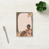 Psalm 91, TPT Zwart Vrouwen Sticky Post-it® Notes (Kantoor)