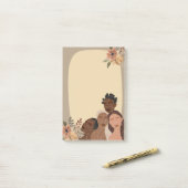 Psalm 91, TPT Zwart Vrouwen Sticky Post-it® Notes (Op bureau)