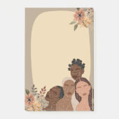 Psalm 91, TPT Zwart Vrouwen Sticky Post-it® Notes (Voorkant)