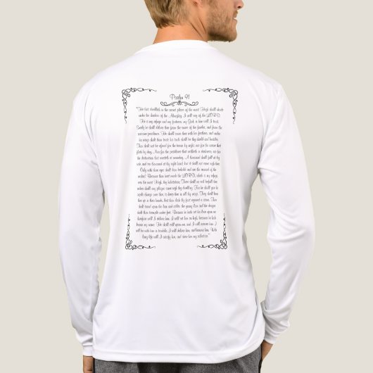 psalm 91 Tri-Blend shirt (Achterkant)