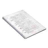 Psalm 91 Typografie Christelijk Floral Journal Notitieboek (Rechterzijde)