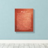 Psalm 91 voor bescherming canvas afdruk (Insitu (Houten vloer))