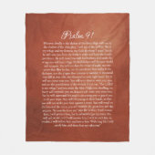 Psalm 91 voor bescherming fleece deken (Voorkant)