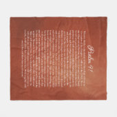 Psalm 91 voor bescherming fleece deken (Voorkant (Horizontaal))