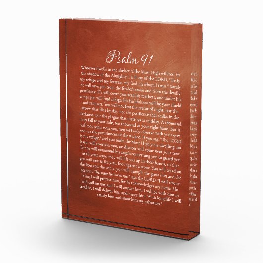 Psalm 91 voor bescherming fotoblokken (Rechts)