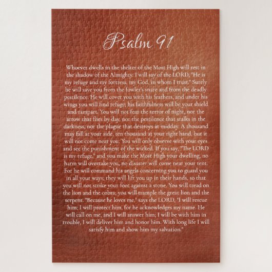 Psalm 91 voor Bescherming Legpuzzel (Verticaal)