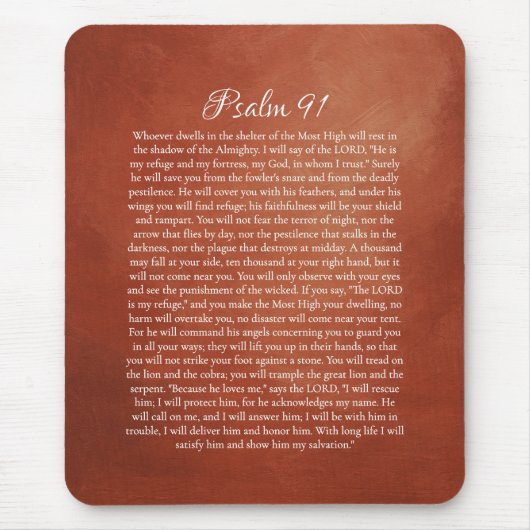 Psalm 91 voor Bescherming Muismat (Voorkant)