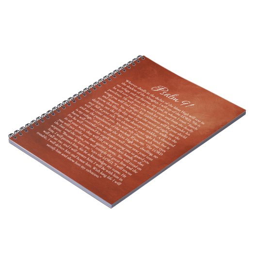 Psalm 91 voor bescherming notitieboek (Linkerzijde)