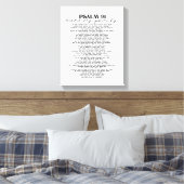 Psalm 91 Wall Decor over je familie Canvas Afdruk (Insitu (Slaapkamer))