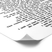 Psalm 91-wanddecor voor afdrukken in Poster van uw (Hoek)