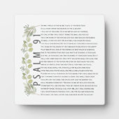Psalm 91 Waterverf Eucalyptus Bijbel Kunst Fotoplaat (Voorkant)